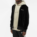 Palm Angels Men's Velvet Track Jacket in Black