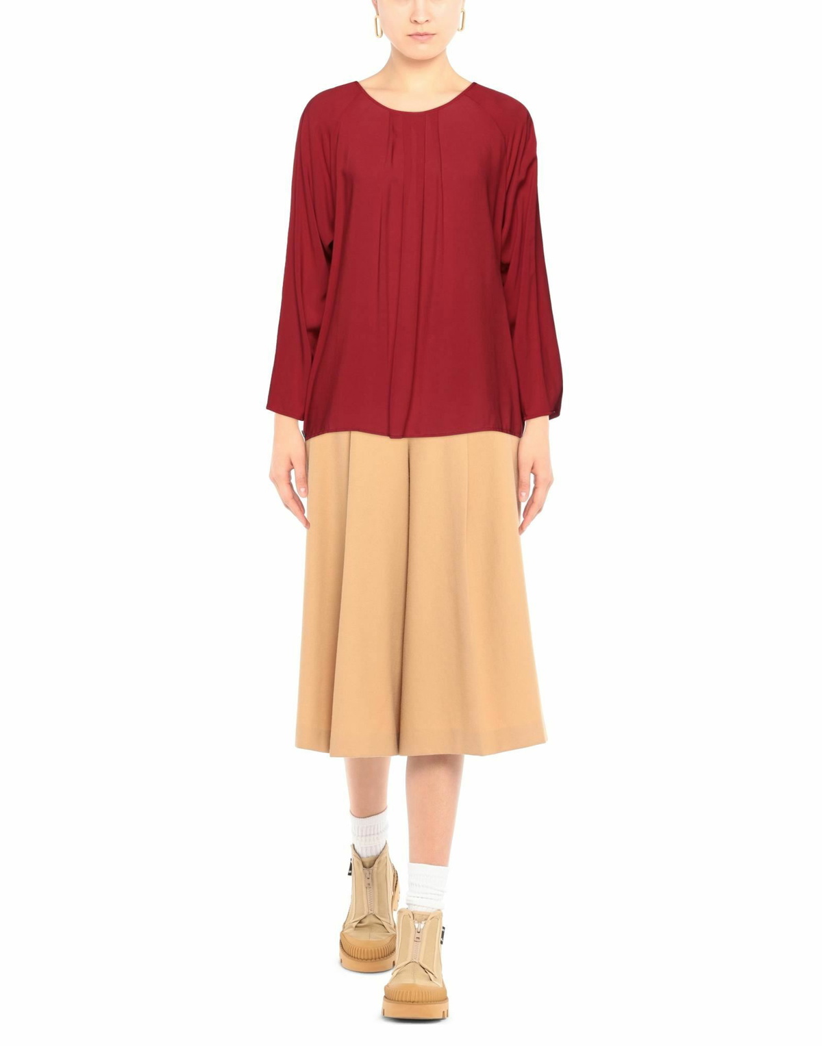 Manila Grace Womens Top in Red