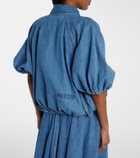 Patou Tie-neck denim jacket