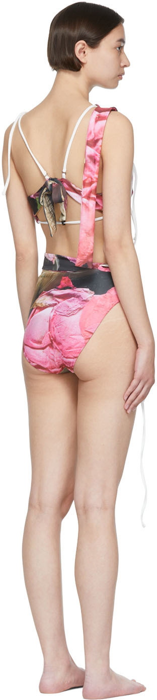 Ottolinger Women's Button Bra Bikini Top in Lemon Print Ottolinger