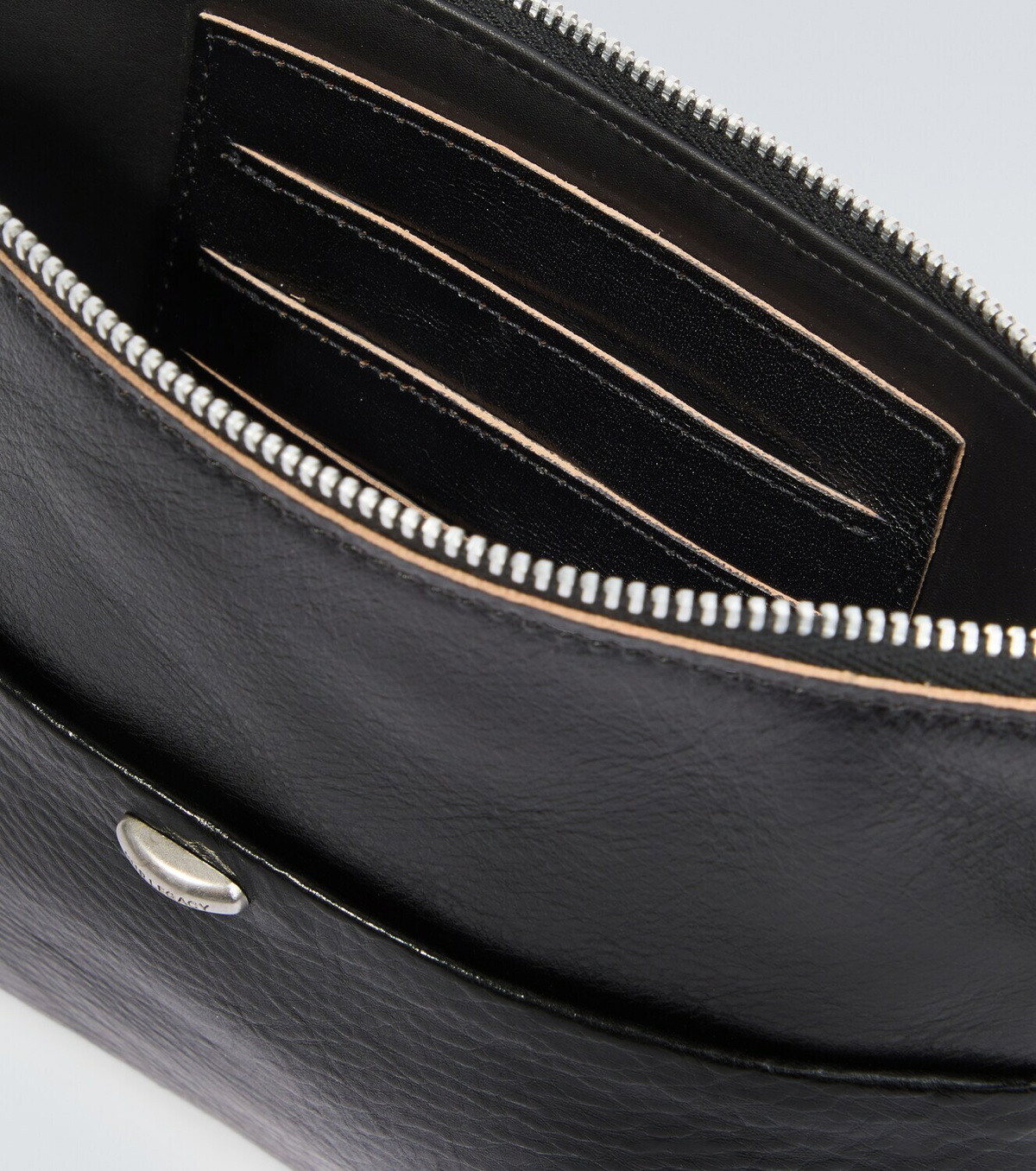 Our Legacy Supporter leather pouch with strap