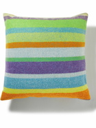 The Elder Statesman - Super Soft Striped Cashmere Throw Pillow