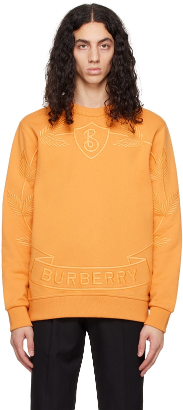 Photo: Burberry Orange Oak Leaf Sweatshirt