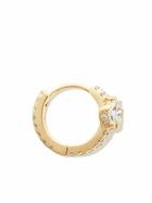 MARIA TASH 18K Yellow Gold Diamond Lotus Eternity Hoop Earring