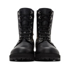 Fendi Black and Brown Forever Fendi Lace-Up Boots