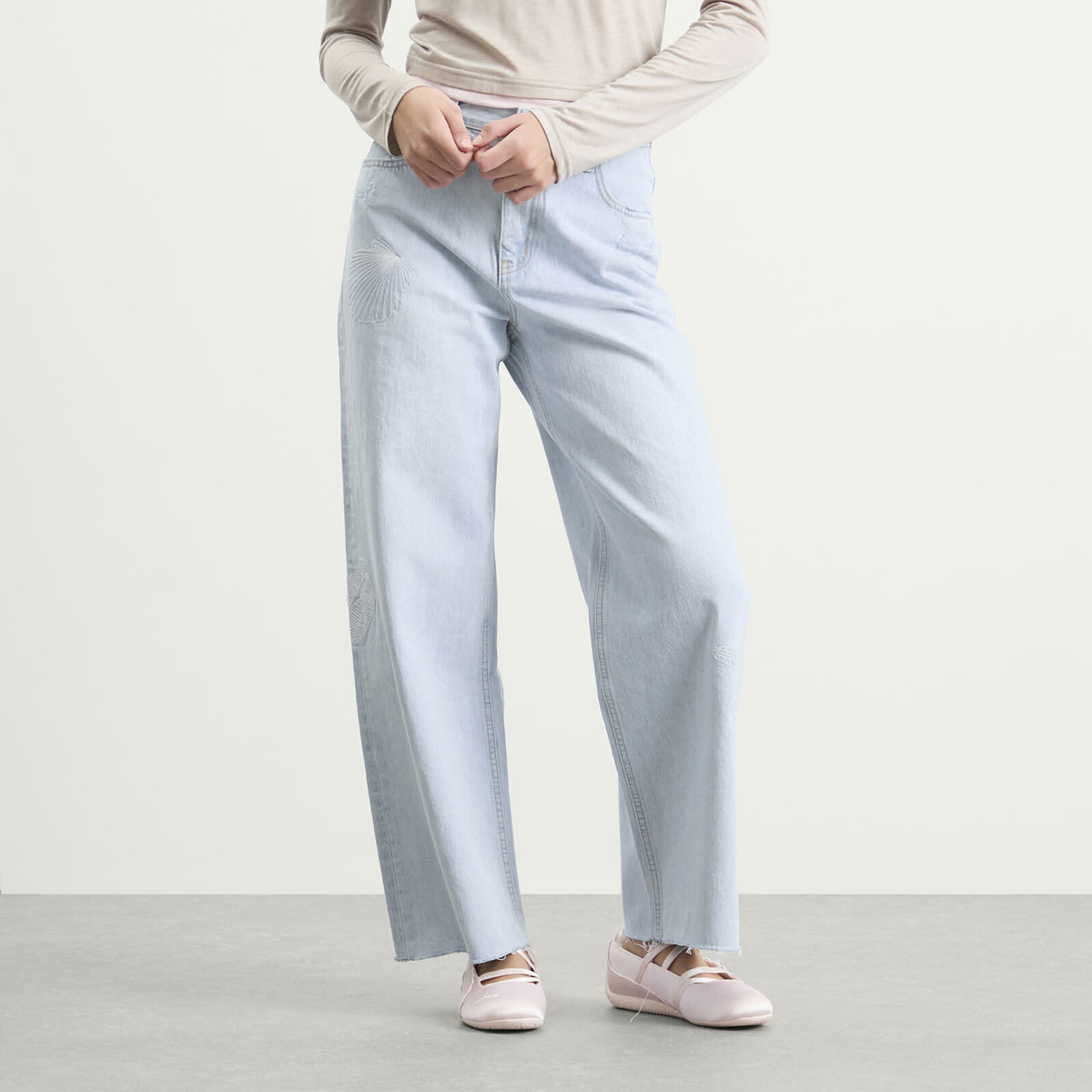 Kijun Women's Seashore Jeans in Light Blue