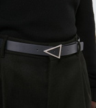 Bottega Veneta - Triangle buckle leather belt