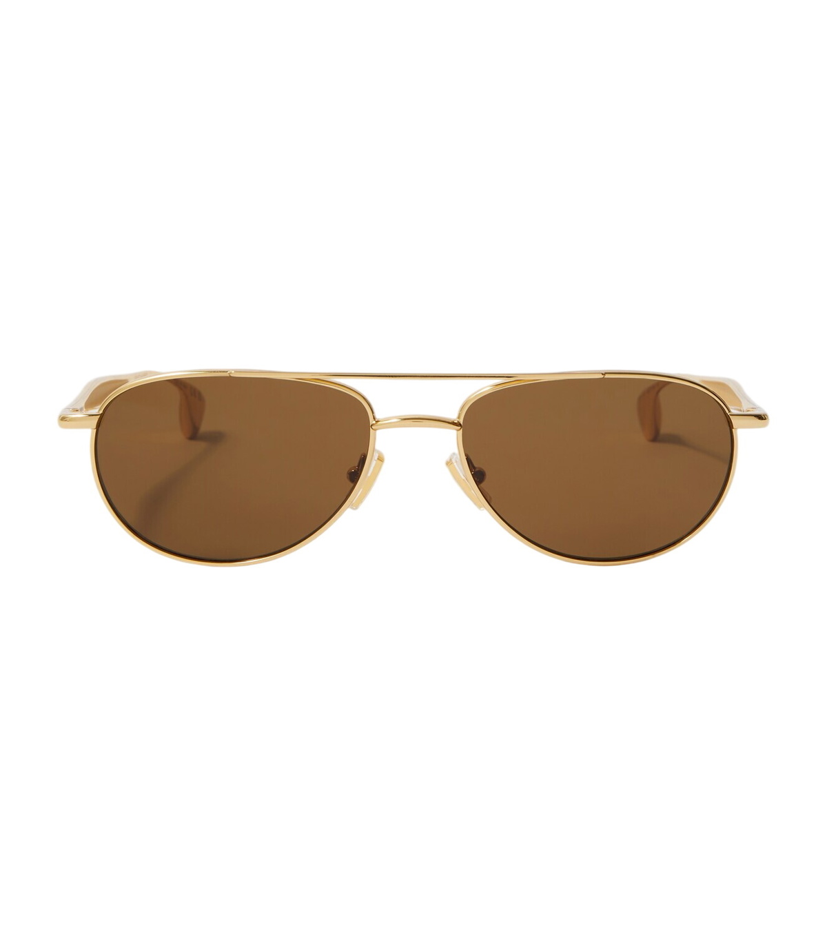 Bottega Veneta Eyewear Men's BV1300S Sunglasses in Gold/Grey Bottega Veneta Eyewear Men's BV1300S Sunglasses in Gold/Grey