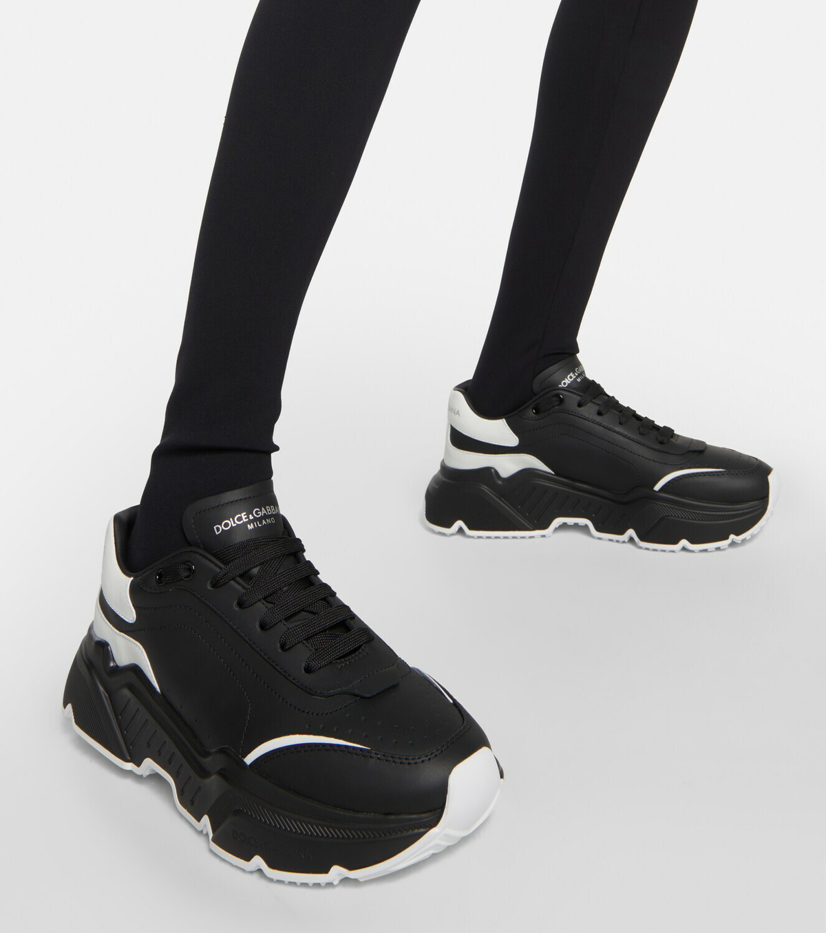 dolce & gabbana leather daymaster sneakers