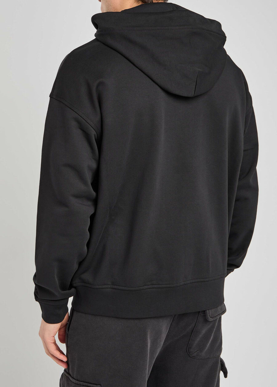 Vivienne Westwood Rugged Hooded Cotton Sweatshirt Black