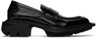 untitlab Black Reel Loafers