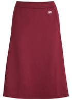 Wales Bonner Shine Panelled Jersey Skirt Burgundy