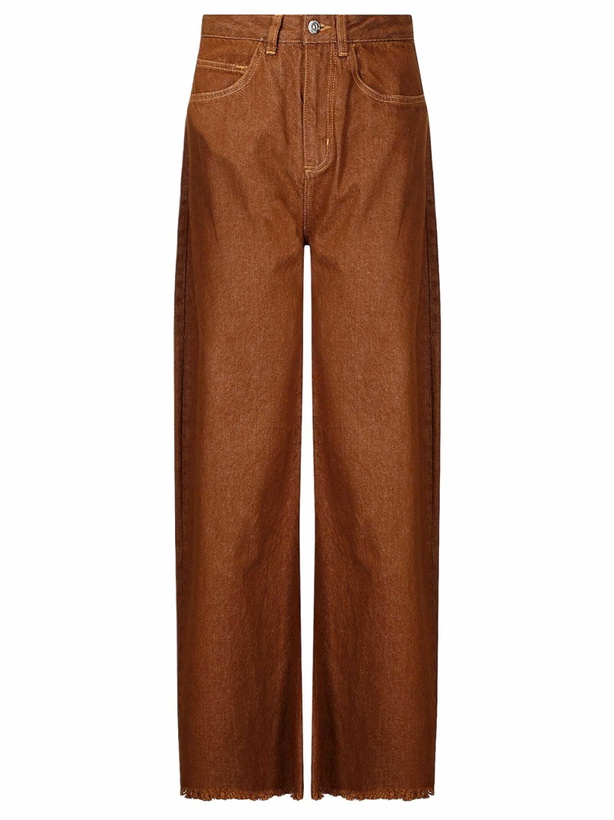 Photo: Marques'Almeida Brown Denim Boyfriend Trousers