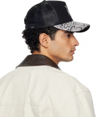AMIRI Black MA Snake Trucker Cap