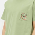 Bode Men's Leafwing Pocket T-Shirt in Mint