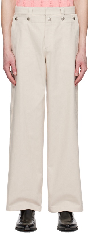 Photo: System Taupe Press-Stud Trousers