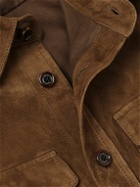 Ralph Lauren Purple label - Barron Suede Shirt Jacket - Brown