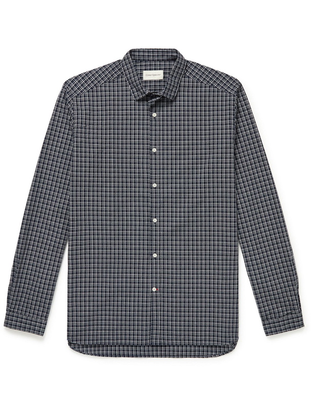 Photo: Oliver Spencer - Clerkenwell Checked Cotton Shirt - Blue