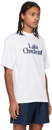 Late Checkout White Crewneck T-Shirt