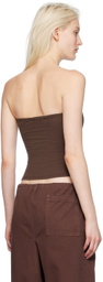Gil Rodriguez Brown Convertible Tube Top