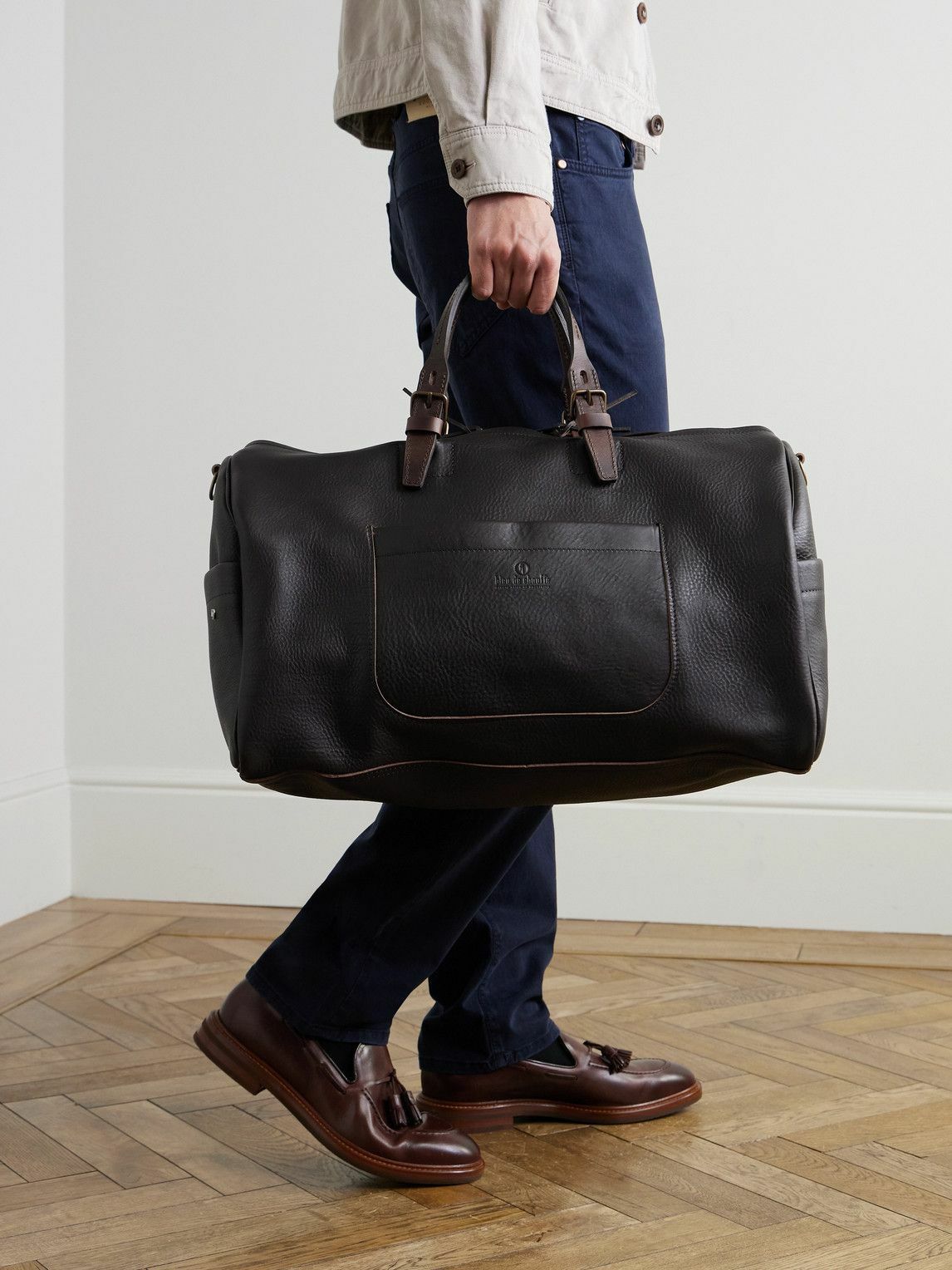 Bleu de Chauffe - Full-Grain Leather Weekend Bag