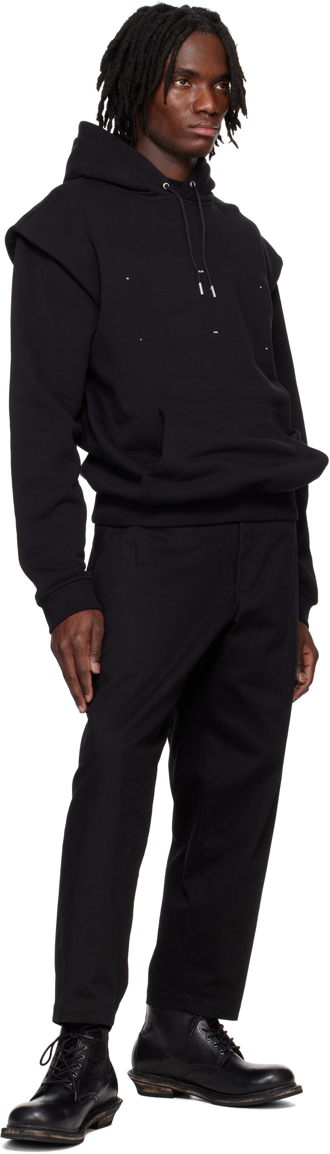 Y's For Men Black Katsuragi Cargo Pants