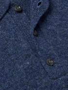 Howlin' - Ghost Pressure Brushed-Wool Polo Shirt - Blue
