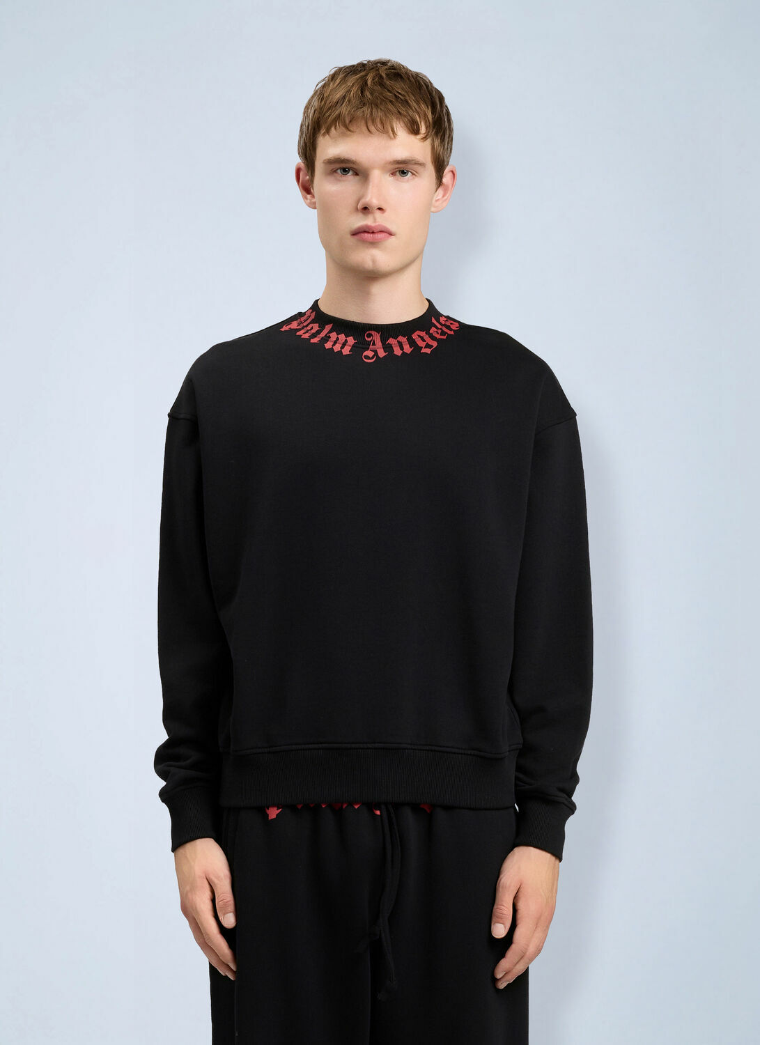 Palm Angels Neck Logo Sweatshirt