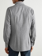 Incotex - Glanshirt Cotton-Flannel Shirt - Gray