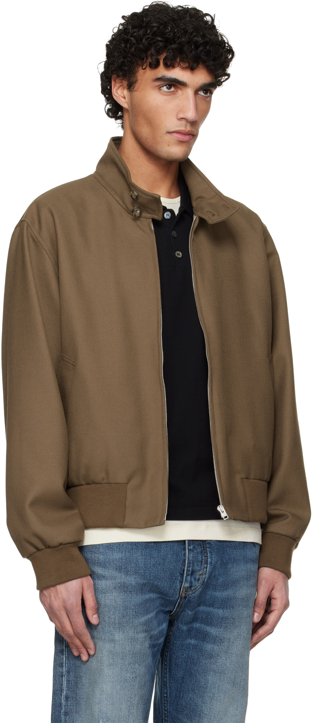A.P.C. Khaki Zipped Jacket A.P.C.