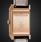 JAEGER-LECOULTRE - Reverso Classic Large Duoface Small Seconds Hand-Wound 28.3mm 18-Karat Rose Gold and Alligator Watch - Silver