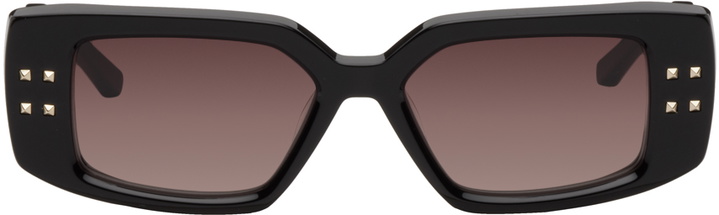 Photo: Valentino Garavani Black V-Cinque Sunglasses