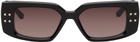 Valentino Garavani Black V-Cinque Sunglasses