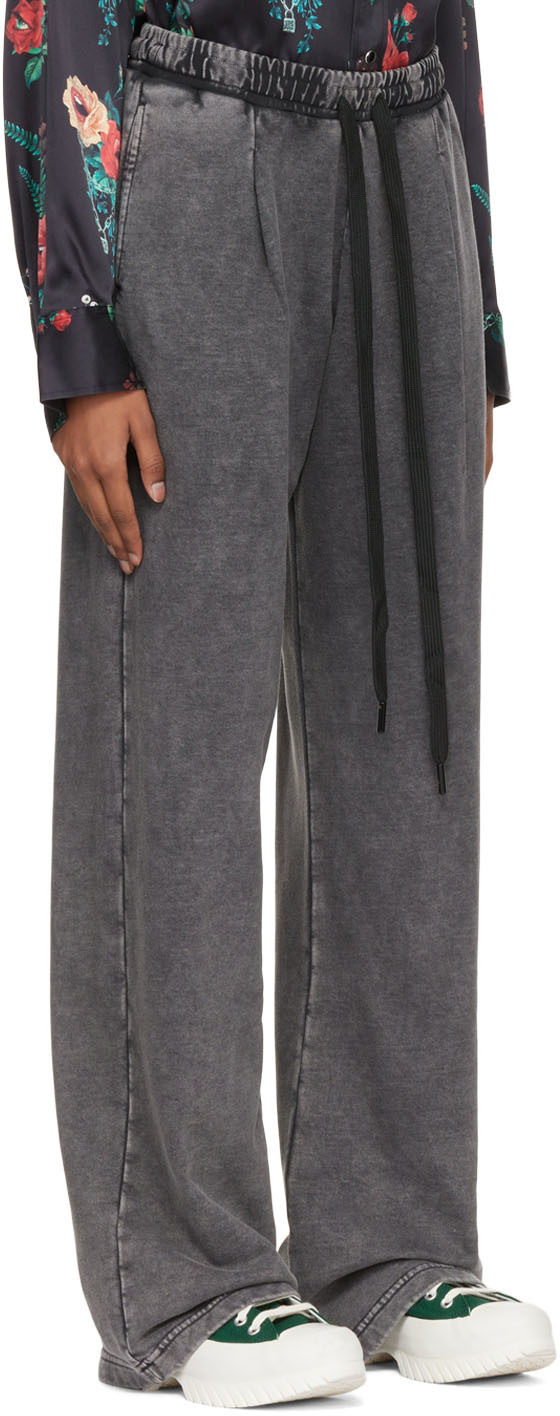 R13 Gray Wide-Leg Lounge Pants