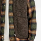 Universal Works Men's Wool Fleece Zip Gilet - Presented by END. in Brown