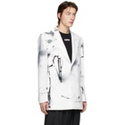 Off-White White Futura Abstract Blazer