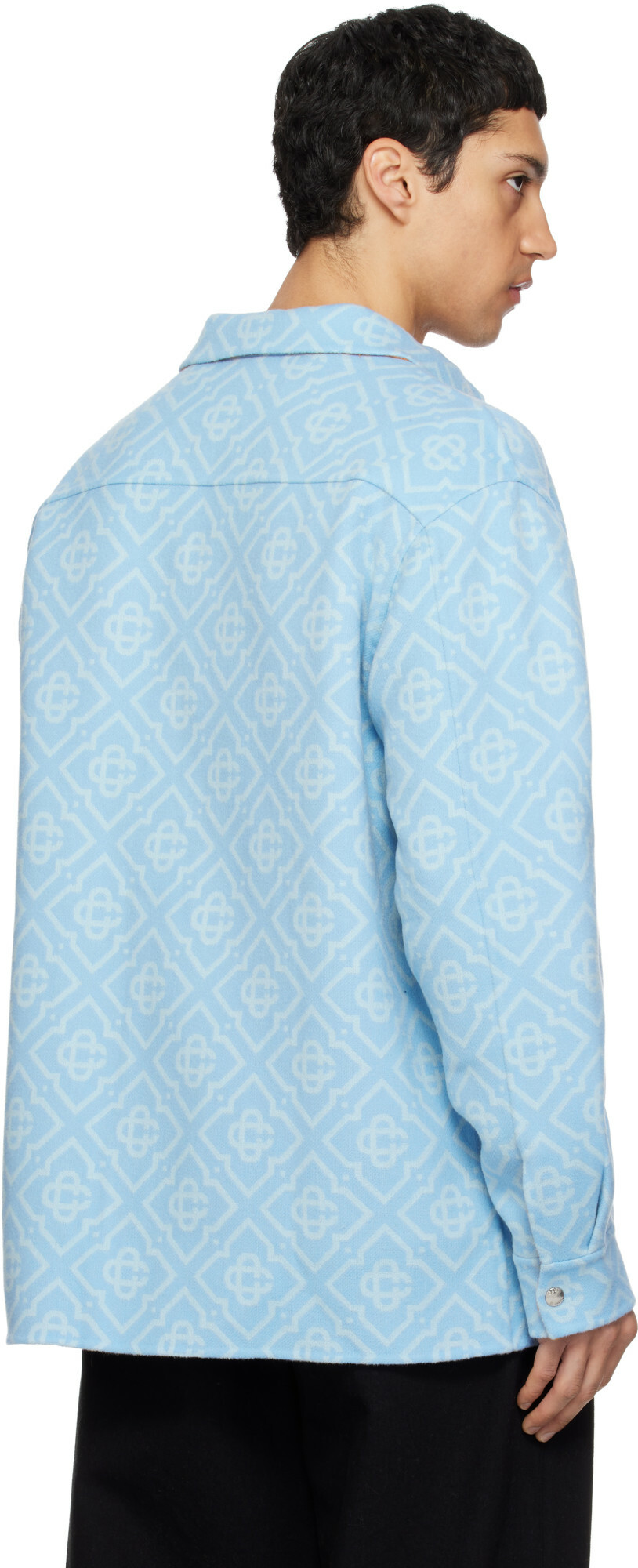 Casablanca Blue Double Faced Overshirt