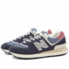 New Balance Men's U574LGFN Sneakers in Blue Navy