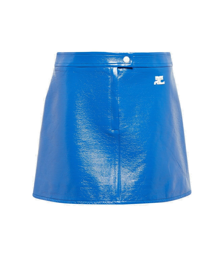 Photo: Courreges - Faux leather miniskirt