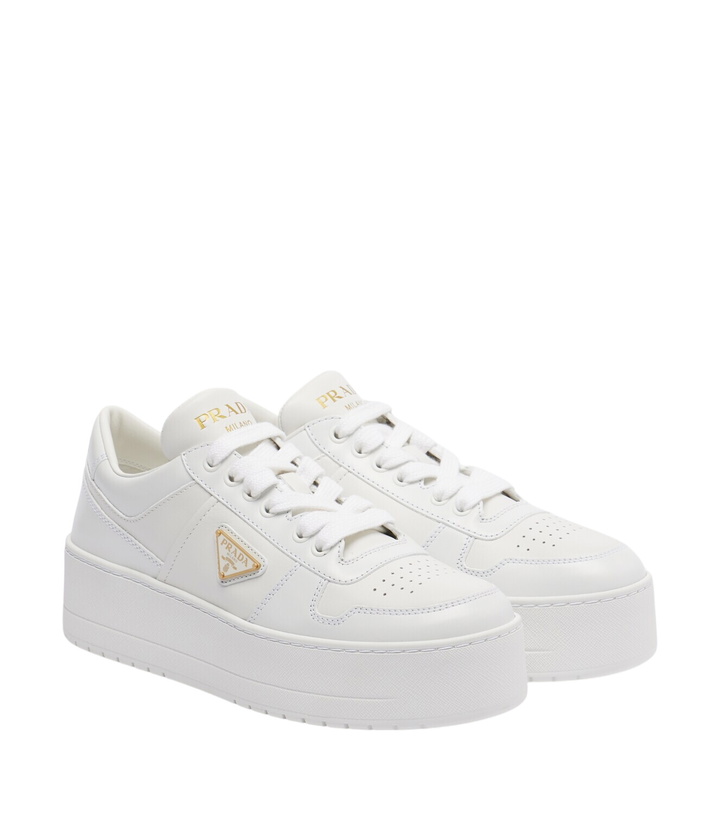 Photo: Prada Downtown Bold leather platform sneakers