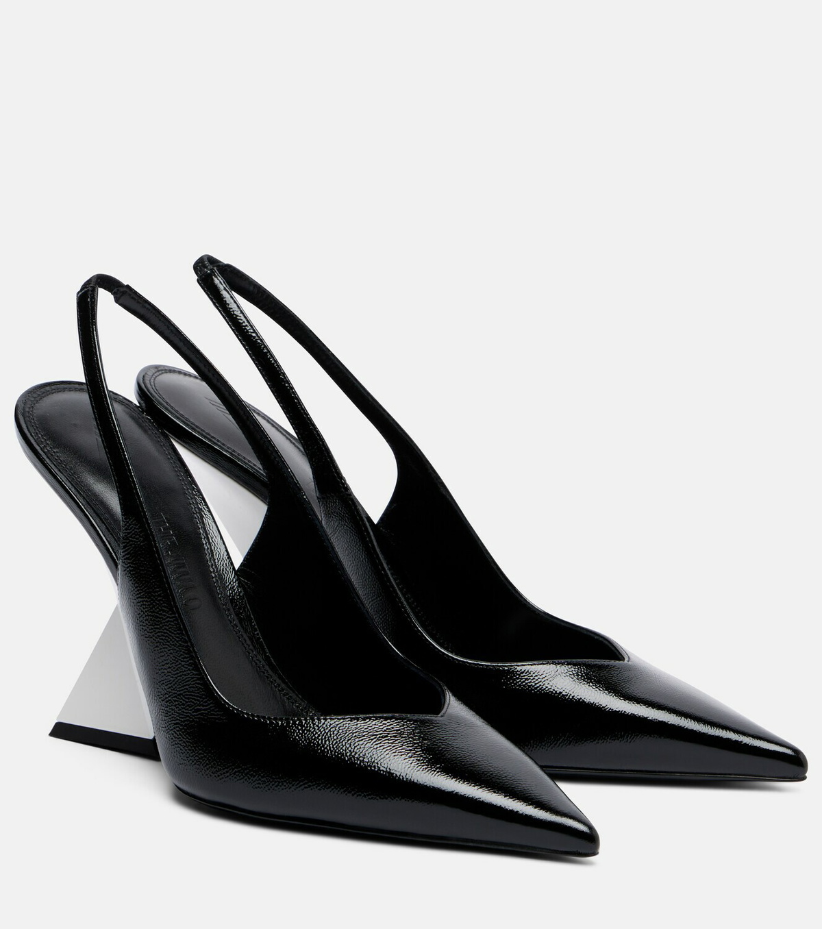 The Attico Cheope leather pumps