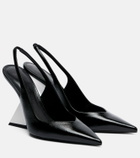 The Attico Cheope leather pumps