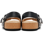 Balenciaga Black Scholl Edition Calfskin Flat Sandals