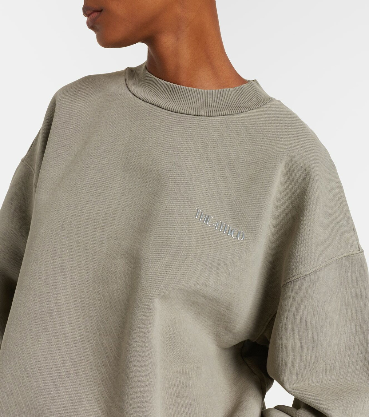 The Attico Cotton jersey sweatshirt
