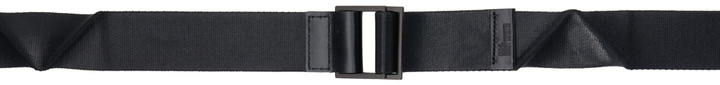 Photo: 132 5. ISSEY MIYAKE Black Standard Reversible Belt