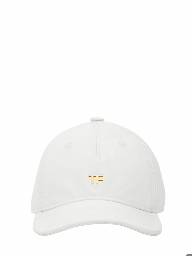 Photo: TOM FORD - Tf Cotton Canvas & Leather Baseball Cap