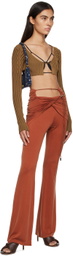 Jacquemus Orange Le Raphia 'Le Pantalon Espelho' Leggings