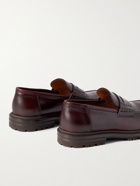 BRUNELLO CUCINELLI - Leather Penny Loafers - Brown