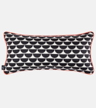 Fornasetti Pesci printed silk cushion