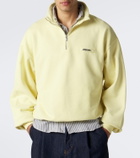 Jacquemus Gros Grain cotton fleece half-zip sweatshirt